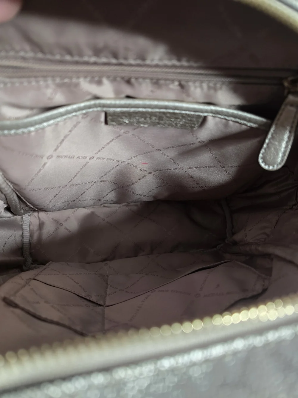 Michael Kors Metallic Gold Signature Mini Backpack